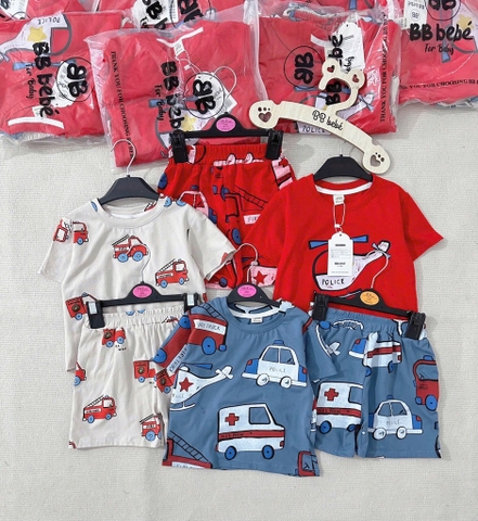 SET 3 BỘ CỘC Ô TÔ CỨU HOẢ BÉ TRAI SẴN (XẢ 99k)
