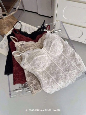 ĐỒ LÓT - BRA REN KÈM ĐỆM NGỰC 4 MÀU NỮ