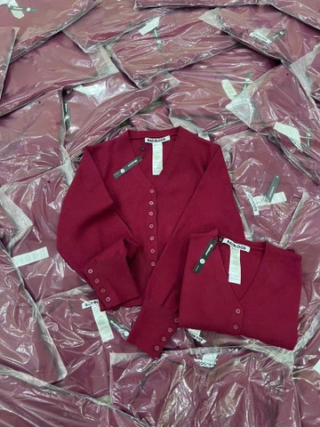 ÁO LEN CARDIGAN MẬN CÚC TAY NỮ THU ĐÔNG SẴN