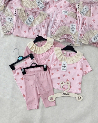 SET 2 BỘ HOẠ TIẾT TIM BN HAPPY BÉ GÁI HỒNG XINH (XẢ 91K)