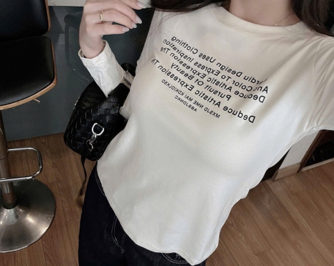 SET 2 ÁO ZIP IN CHỮ TRẮNG ĐEN NỮ THU ĐÔNG