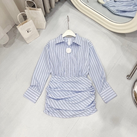 VÁY KẺ LIỀN KÈM TAG HOA TRÀ NỮ HÀNG ĐẸP TK SẴN
