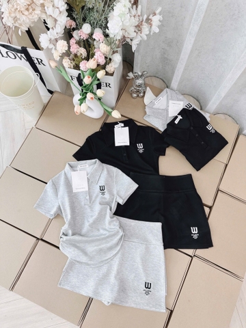 SET ÁO POLO W CHÂN VÁY TENNIS NỮ