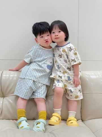 SET 2 BỘ KẺ XANH + BỘ ĐỘNG VẬT BÉ TRAI BÉ GÁI