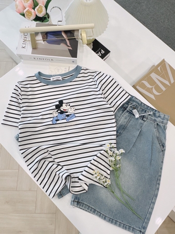 SET BÒ ÁO DÍP TĂM KẺ PHỐI MIX QUẦN LI BẠC NỮ