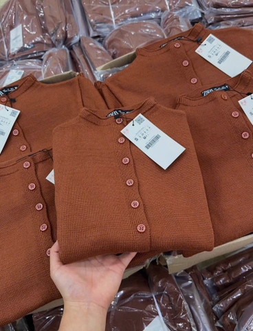 ÁO LEN NÂU CỘC TAY NỮ