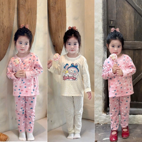 SET 2 BỘ LABUBU HỒNG TRẮNG BÉ GÁI