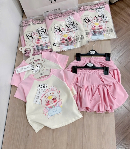 SET BỘ BB3 HỒNG CV NƠ BỒNG BÉ GÁI SẴN