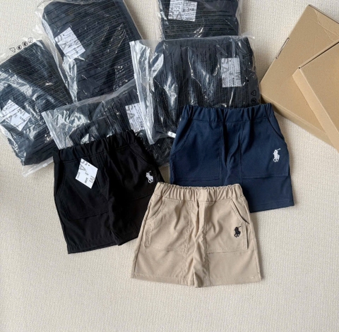 SET 3 QUẦN ĐÙI KAKI THÊU NGỰA BÉ TRAI