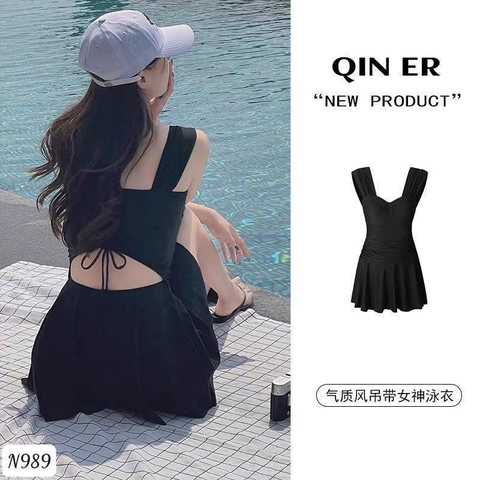SET BỘ BƠI ĐEN CHÂN VÁY NỮ