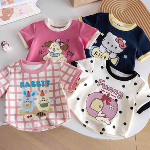 SET 4 ÁO BÉ GÁI NHIỀU MÀU SIÊU XINH