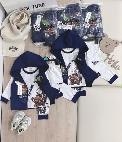 BỘ DÀI COTTON ÁO KHOÁC CHÂN CUA SIÊU NHÂN BÉ TRAI
