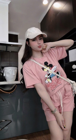 SET BỘ CỘC HỒNG MICKEY NỮ SẴN
