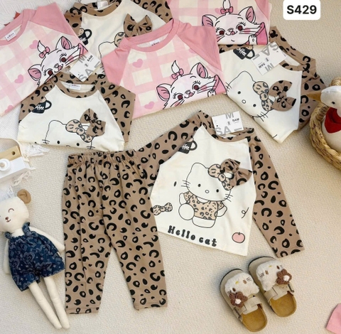 SET 2 BỘ MÈO NÂU HỒNG BÉ GÁI SẴN