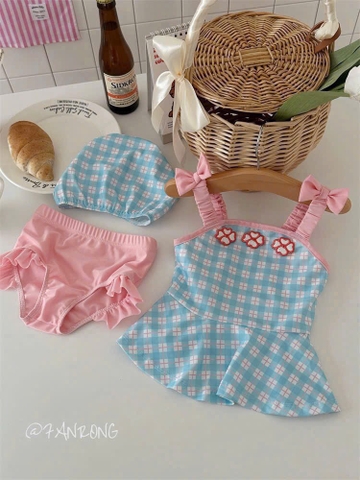 SET BƠI TONE XANH HỒNG BÉ GÁI SẴN(XẢ 39k)