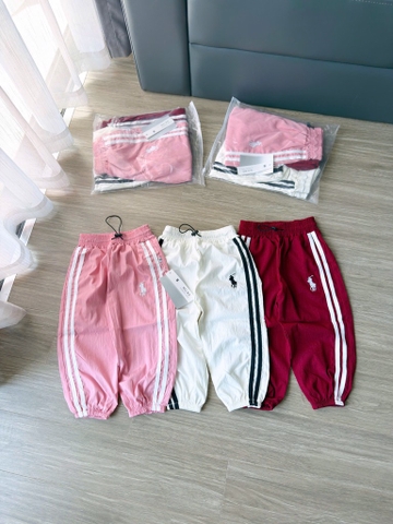 SET 3 QUẦN NỈ GIÓ BO GẤU THÊU NGỰA  CHO BÉ GÁI