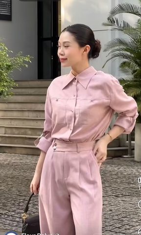 SET BỘ DÀI QUẦN SUÔNG LI ĐAI TAY DÀI CÁ LẬT NỮ THU ĐÔNG