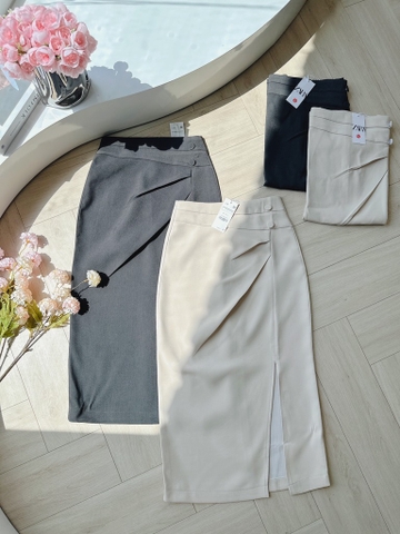 CHÂN VÁY XẺ CẠP LI CÚC CÔNG SỞ NỮ