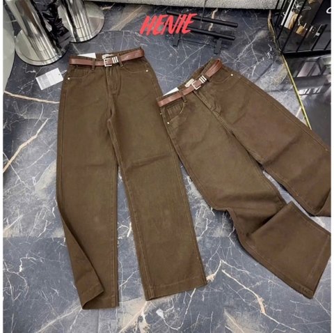QUẦN JEANS NỮ NÂU XUÔNG NEW HÀNG ĐẸP SẴN (SALE 120k)