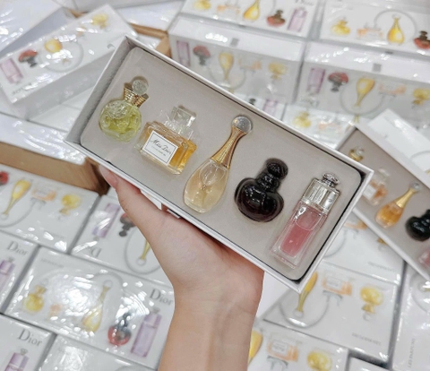 TRANG SỨC NƯỚC HOA - SET NƯỚC HOA DIOR 5 CHAI SẴN
