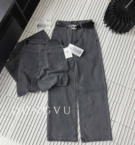 QUẦN JEAN NỮ SUÔNG TRƠN MÀU KHÓI SẴN (SALE 99k)