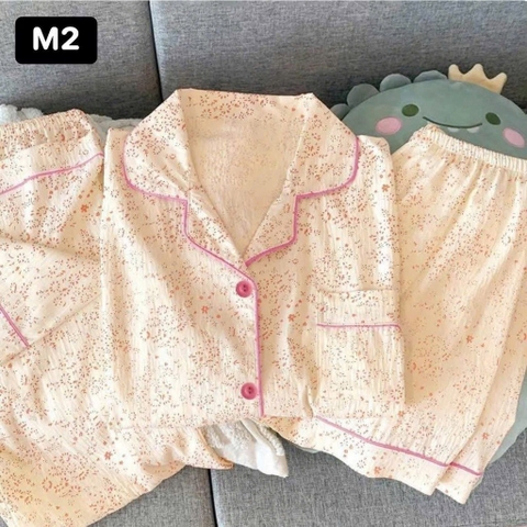 SET 3CT ÁO + QUẦN ĐÙI + QUẦN DÀI KATE MẶC NHÀ QC NỮ