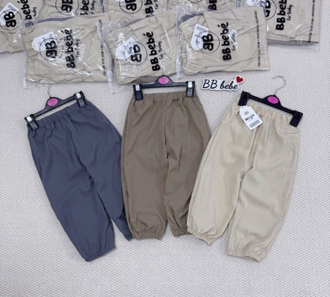 SET 3 QUẦN GIÓ DÀI TONE BE GHI NÂU BÉ TRAI