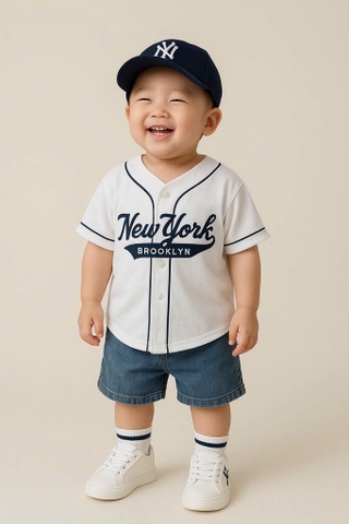 SET BỘ CỘC THỂ THAO NEW YORK QUẦN ĐÙI BÉ TRAI