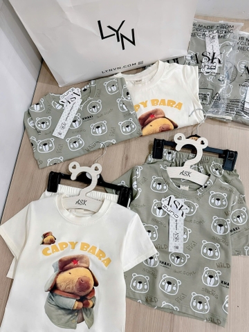 SET 2 BỘ CAPY BARA BÉ TRAI SẴN (SALE 103k)