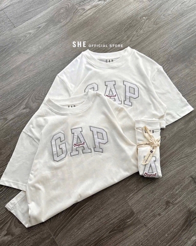 ÁO PHÔNG TRẮNG GAP NỮ