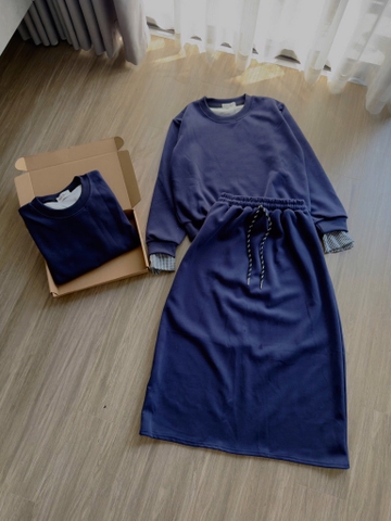 SET ÁO CHÂN VÁY NỈ NỮ THU ĐÔNG