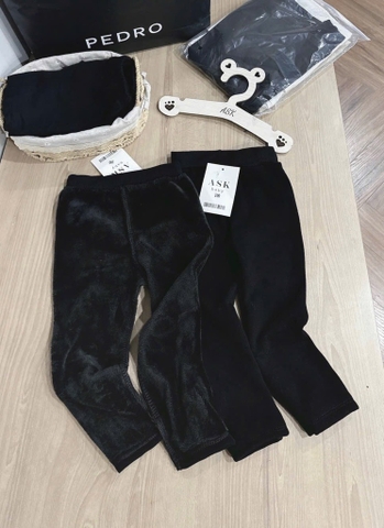 QUẦN LEGGING LÓT LÔNG DÀI BÉ GÁI