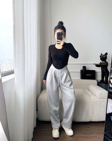 QUẦN CẠP UMI XÁM NỮ THU ĐÔNG SẴN