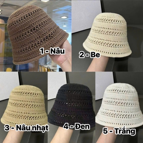 PHỤ KIỆN - MŨ ĐAN LƯỚI VINTAGE NỮ SẴN (SALE 23k)