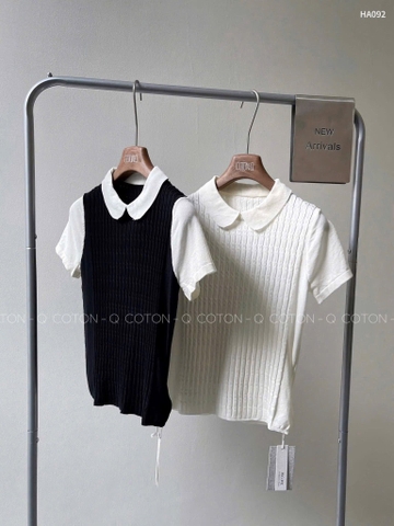 ÁO LEN DỆT CỔ SEN 2 MÀU NỮ THU ĐÔNG