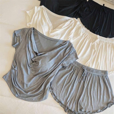 SET BỘ ÁO CỔ NHÚN QUẦN BÈO NỮ