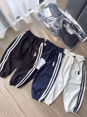 SÉT  3  QUẦN NỈ GIÓ BO GẤU THÊU NGỰA  CHO BÉ SIÊU THOẢI MÁI CHO BÉ VẬN ĐỘNG