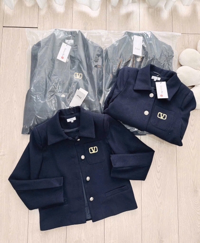 ÁO DẠ CD 2 LỚP CÚC ĐỒNG NỮ THU ĐÔNG