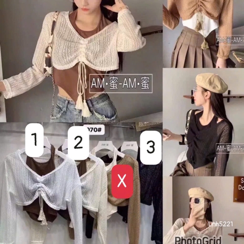 SET ÁO LEN 2 MÓN SẴN- xả 59k