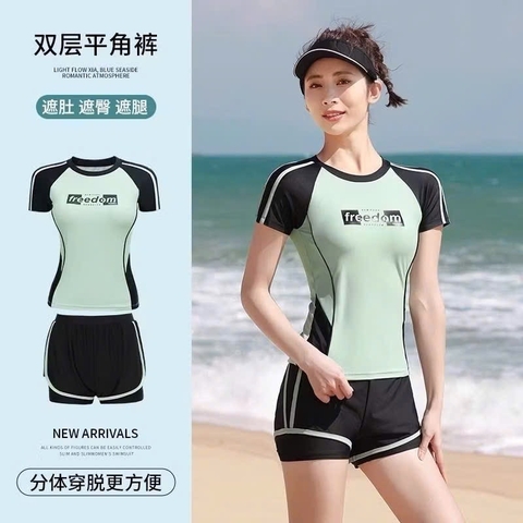 ĐỒ BƠI - BỘ BƠI POLY XANH ĐEN NHỠ ĐẠI MẸ BÉ