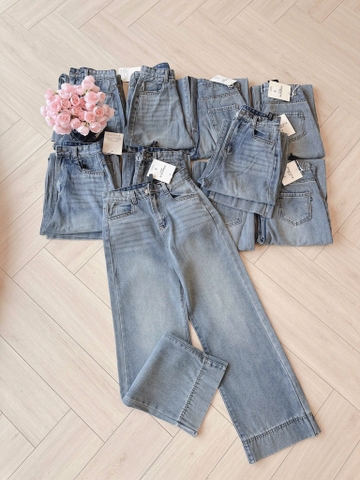 QUẦN JEANS NỮ SUÔNG GẤU TO TÚI VẠT