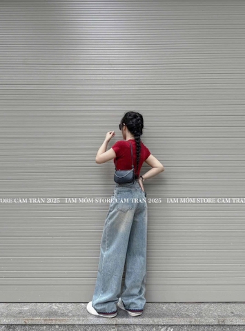 QUẦN BÒ NỮ SUÔNG GẤU ĐỎ SẴN