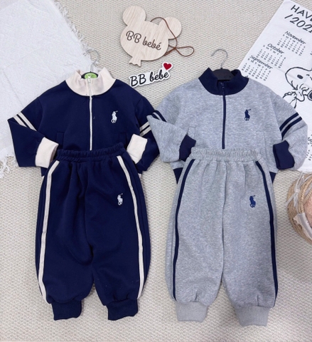 SET DÀI NỈ HAI DA NGỰA KEM THAN GHI BÉ TRAI