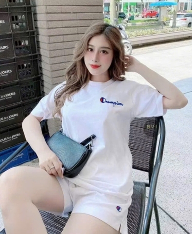 SET BỘ CỘC CHAMPION TRẮNG NỮ SẴN (SALE 107K)