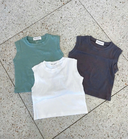 SET 3 ÁO BA LỖ TONE TRẮNG XANH GHI BÉ TRAI