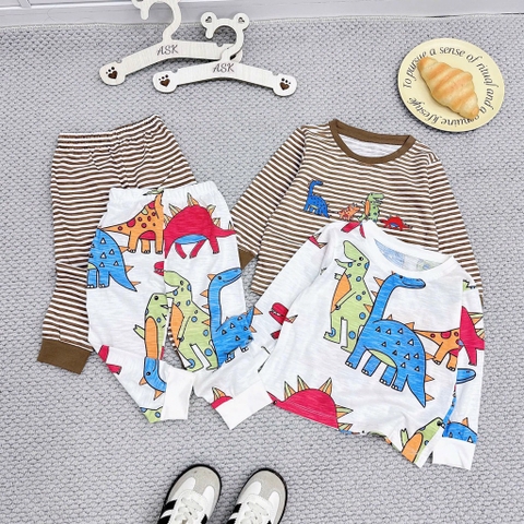 SET 2 BỘ DÀI KHỦNG LONG CHẤT XƯỢC BÉ TRAI (SALE 86k)