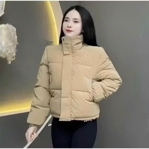 ÁO PHAO NHUNG LÌ CÓ DÂY RÚT GẤU NỮ THU ĐÔNG