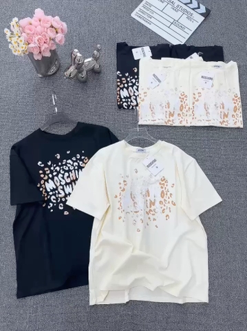 ÁO PHÔNG MOSCHINO CỘC TAY NỮ SẴN (SALE 60k)
