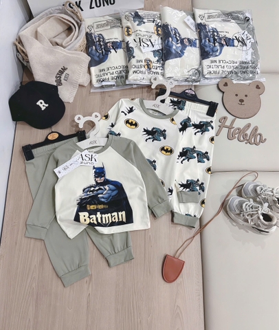 SET 2 BỘ DÀI BATMAN TONE RÊU BÉ TRAI SẴN