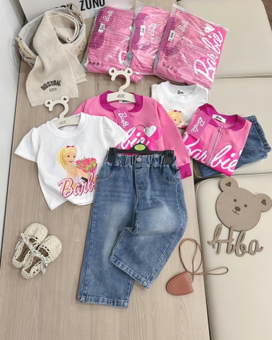 SET DÀI 3 CHI TIẾT BABI HỒNG QUẦN BÒ BÉ GÁI